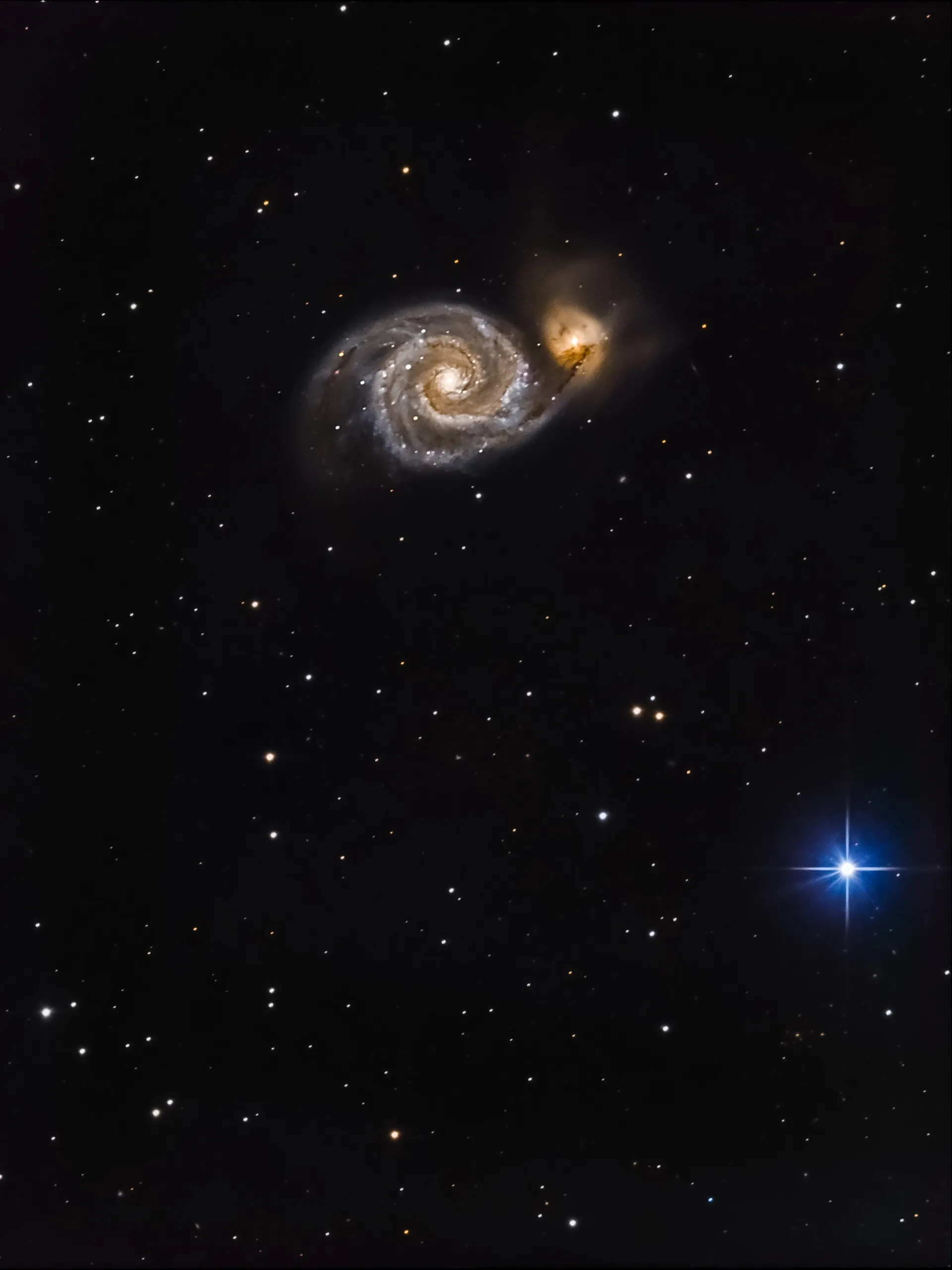 Galaxie des chiens de chasse (M51)