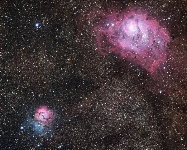 Nébuleuse de la Lagune (M8) et Trifide (M20)