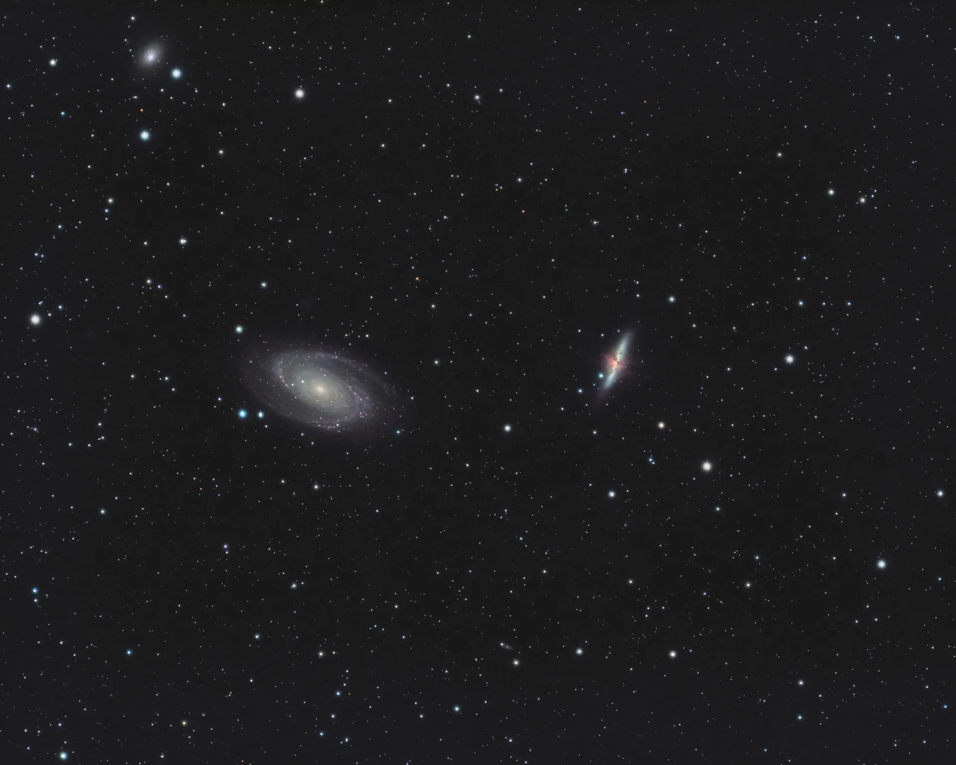 Galaxie de Bode (M81) et du cigare (M82)