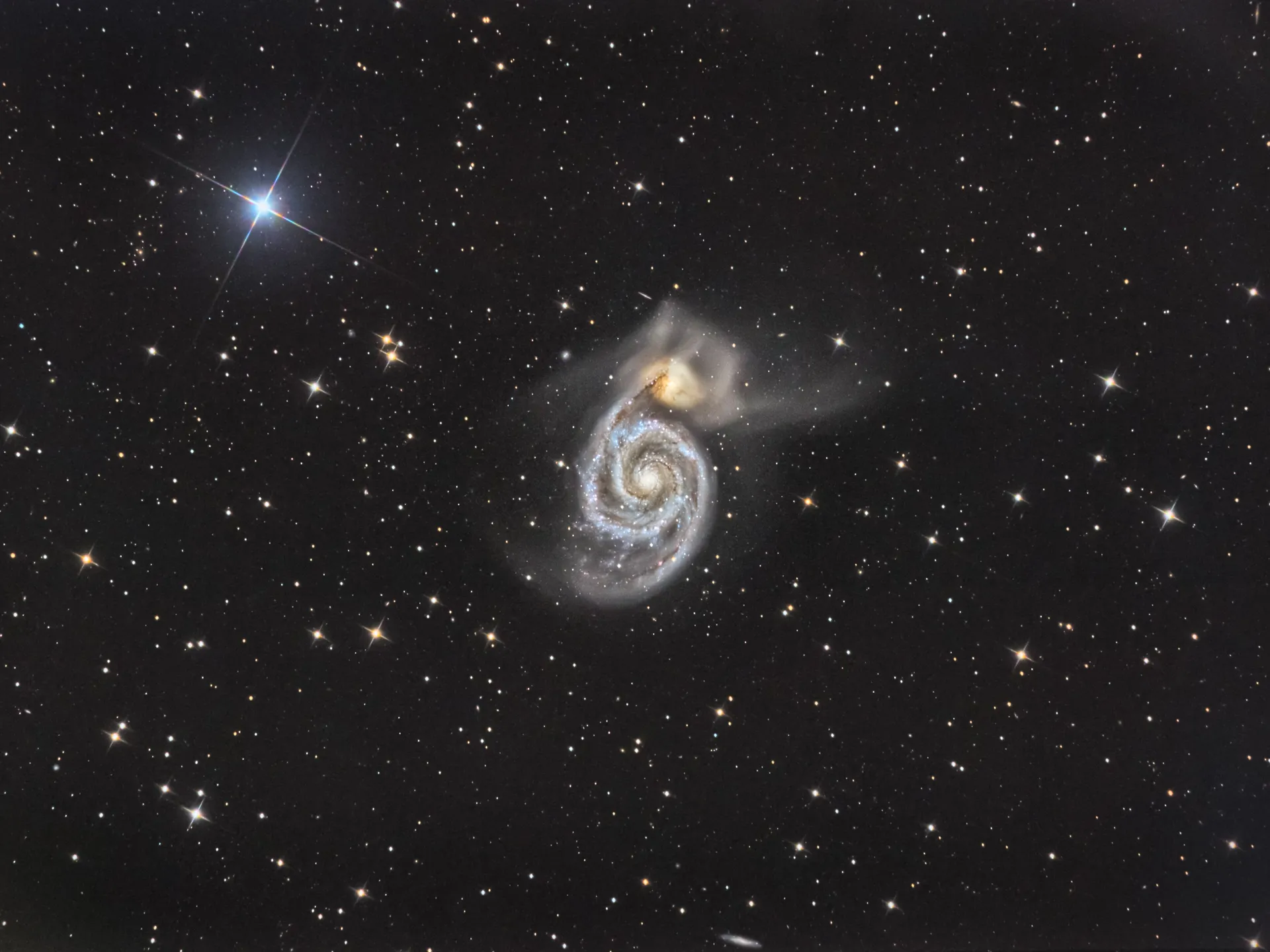 Galaxie du tourbillon (M51) - Sadr Provence