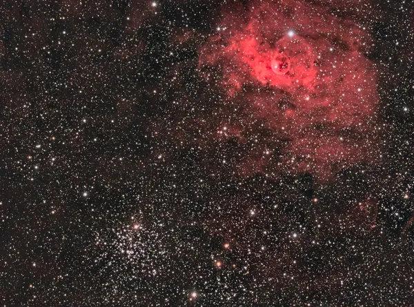 Nébuleuse de la bulle (NGC 7635) et l'amas M52